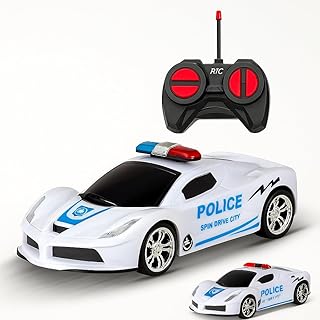 Carrinho de Controle Remoto Policia Brinquedo Super Carro de Policia 7 Funções