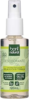 Desodorante Natural e Vegano com óleos essenciais de Melaleuca e Toranja, Boni Natural