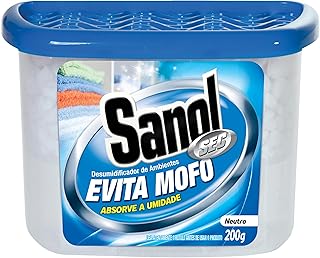 Evita Mofo Absorventes de Umidade (desumidificador), Neutro, Sanol, 200 g, Azul