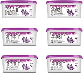 Kit 6 Unid de Evita Mofo Desumidificador Anti Mofo Secar 80g Lavanda