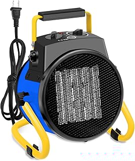 Aquecedor portátil para garagem de 1500 W, azul