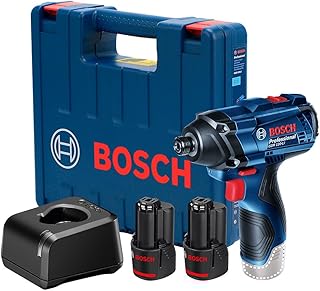 Bosch Chave de impacto GDR 120-LI 12V com 2 baterias, 1 carregador e maleta