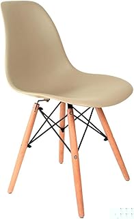 Cadeira Eames Fendi - Base Madeira Natural