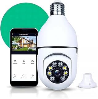 Câmera Segurança IP Lâmpada WiFi Full HD 1080p