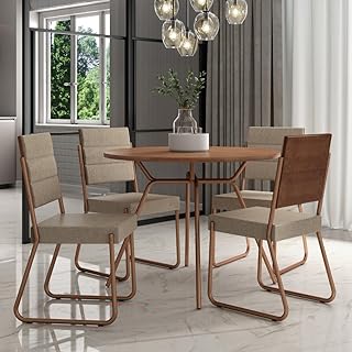 Conjunto Sala de Jantar 4 Cadeiras San Francisco Carraro