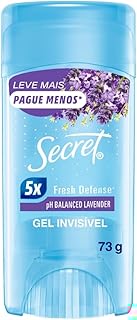 Desodorante em Gel Antitranspirante Secret ph Balanced Lavender 73g