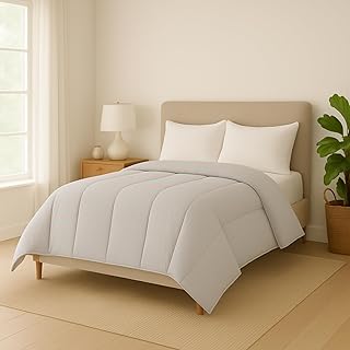 Edredom Dupla Face Matelado Grande Hipoalergênico Toque Macio (Cinza, Casal Queen)