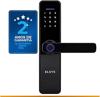 Fechadura Digital de Embutir Wi-Fi com Biometria, Elsys, ESF-DE4000B