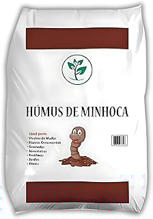 Humus de Minhoca 2kg adubo orgânico
