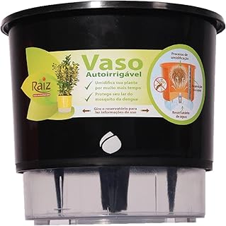 Kit 3 Vaso Auto Irrigável 16x14cm Autoirrigável Gourmet (16 X 14 CM)