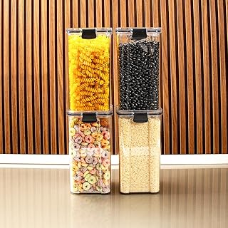 Kit 4 Potes Herméticos 1,5L - Potes Hermeticos BPA Free