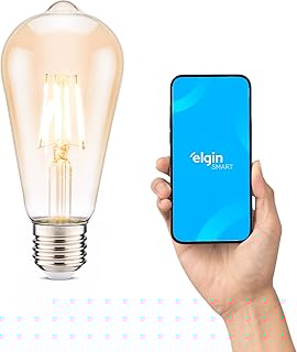 Lâmpada Filamento LED Inteligente 6W 2200K ST64 Elgin