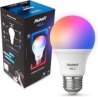Lâmpada Smart LED 10W E27 Dimerizável RGB Colorida Tuya