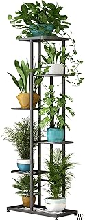 LINZINAR Suporte para plantas de metal 6 Tier 7 Vaso múltipla