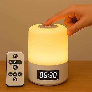 Luminária de Mesa LED Recarregável Touch Sem Fio 360° – Abajur de Cabeceira com 3 Modos de Iluminação Ajustável