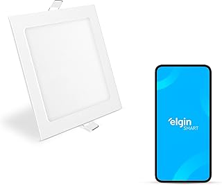 Luminária Inteligente 18W 3000-6500K Wifi Elgin Quadrada