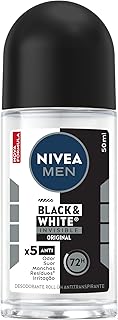NIVEA MEN Desodorante Antitranspirante Roll On Invisible Black & White 50ml