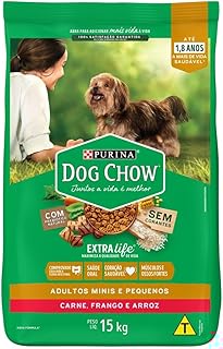 Purina Dog Chow Ração Adulto Raças Pequenas Frango e Arroz - 15kg