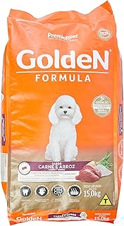 Ração Golden Fórmula Mini Bits para Cães Adultos Pequeno Porte Sabor Carne e Arroz, 15kg Premier Pet
