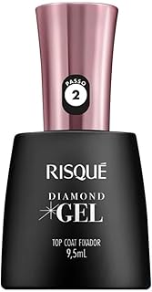 Risqué Top Coat Fixador Diamond Gel Cremoso - 9,5 ml