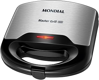 Sanduicheira Mondial, Master Grill Inox, 110V, Preto, 750W - S-20