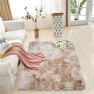 Tapete Sala Peludo Felpudo Super Macio 1,00 X 1,50 Mt Quarto (Bege Mescla)