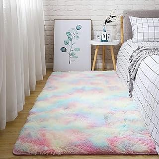 Tapetes para área de salsicha, textura macia, design de pelúcia fofa, tapete macio e macio para sala de estar, tapete confortável para meninas