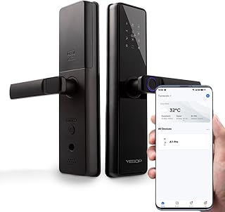 YESOP Fechadura Digital Eletrônica Inteligente Wifi Tag Senha Chave App